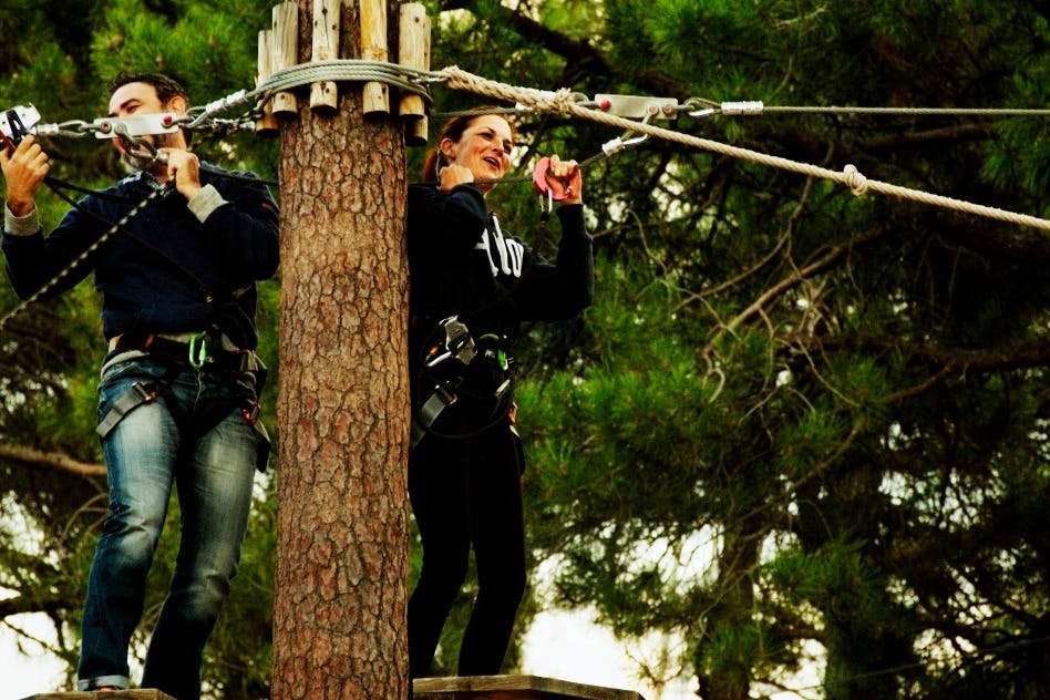 Zirolinas Go Alicante Avonturenpark bomen