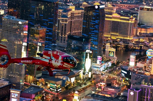 Las Vegas Strip & Neon Museum: Helicopter Night Flight, Entry Ticket + Transfer