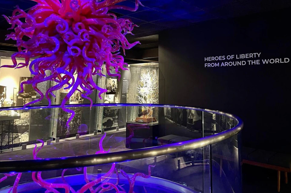 A look inside the Heroes Gallery, at The National Liberty Museum.