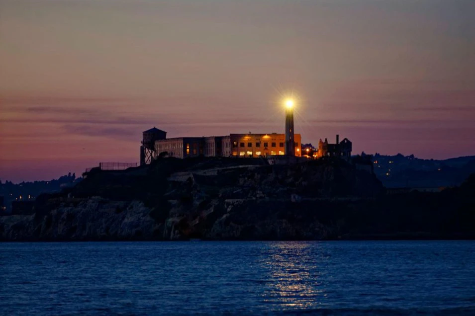 Alcatraz at night