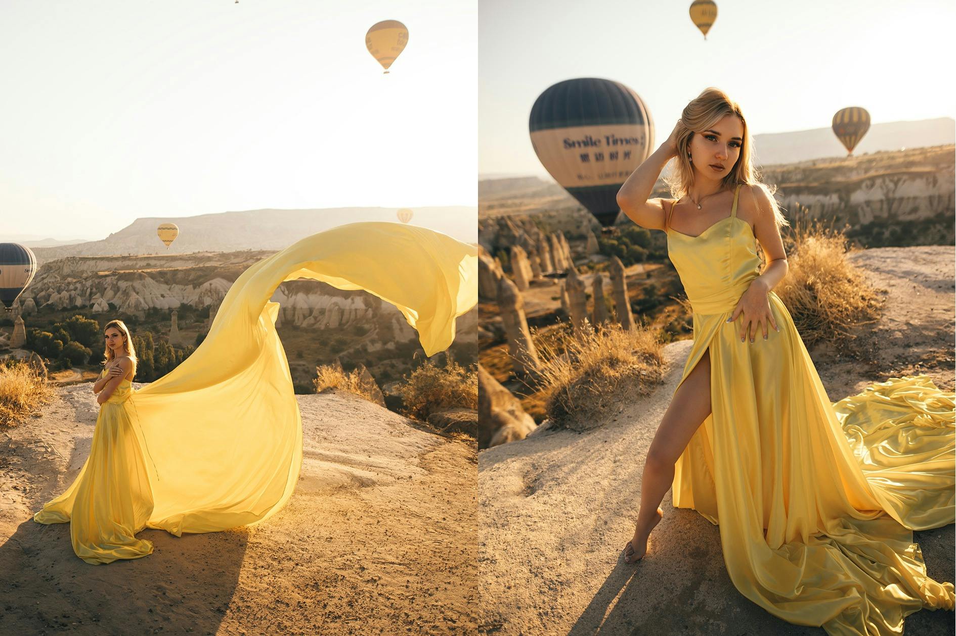 Φωτογράφιση κατά την ανατολή με αερόστατα θερμού αέρα