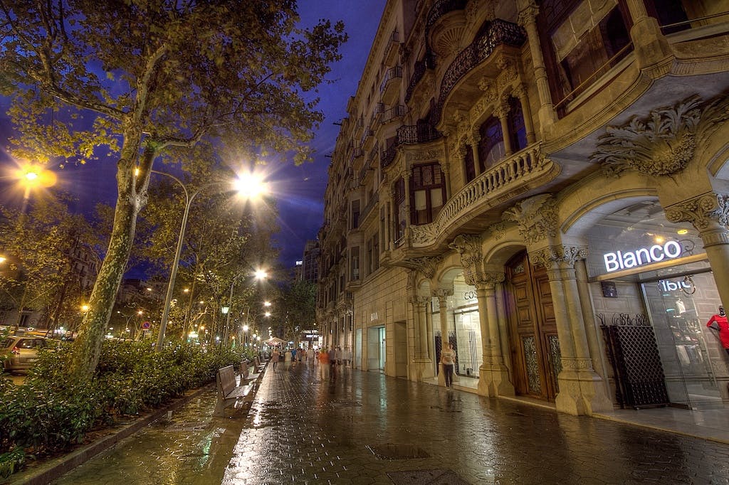 Passeig de Gràcia in Barcelona
