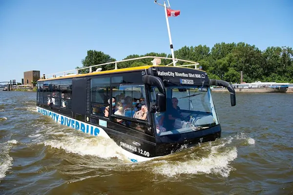 Hambourg : Visite guidée en bus amphibie