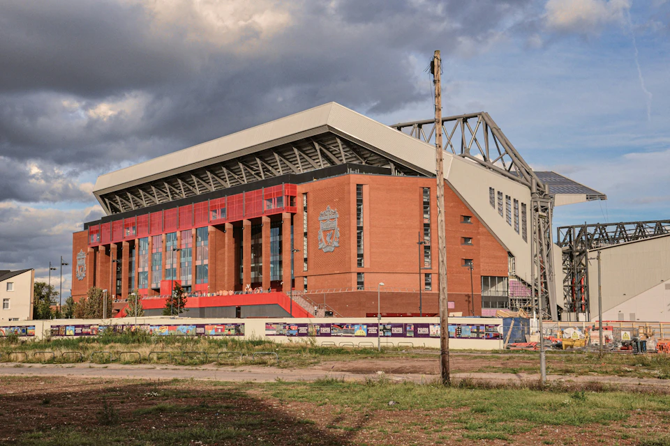 Anfield Stadium in Liverpool
