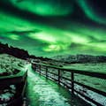 Aurora boreal no Parque Nacional Thingvellir