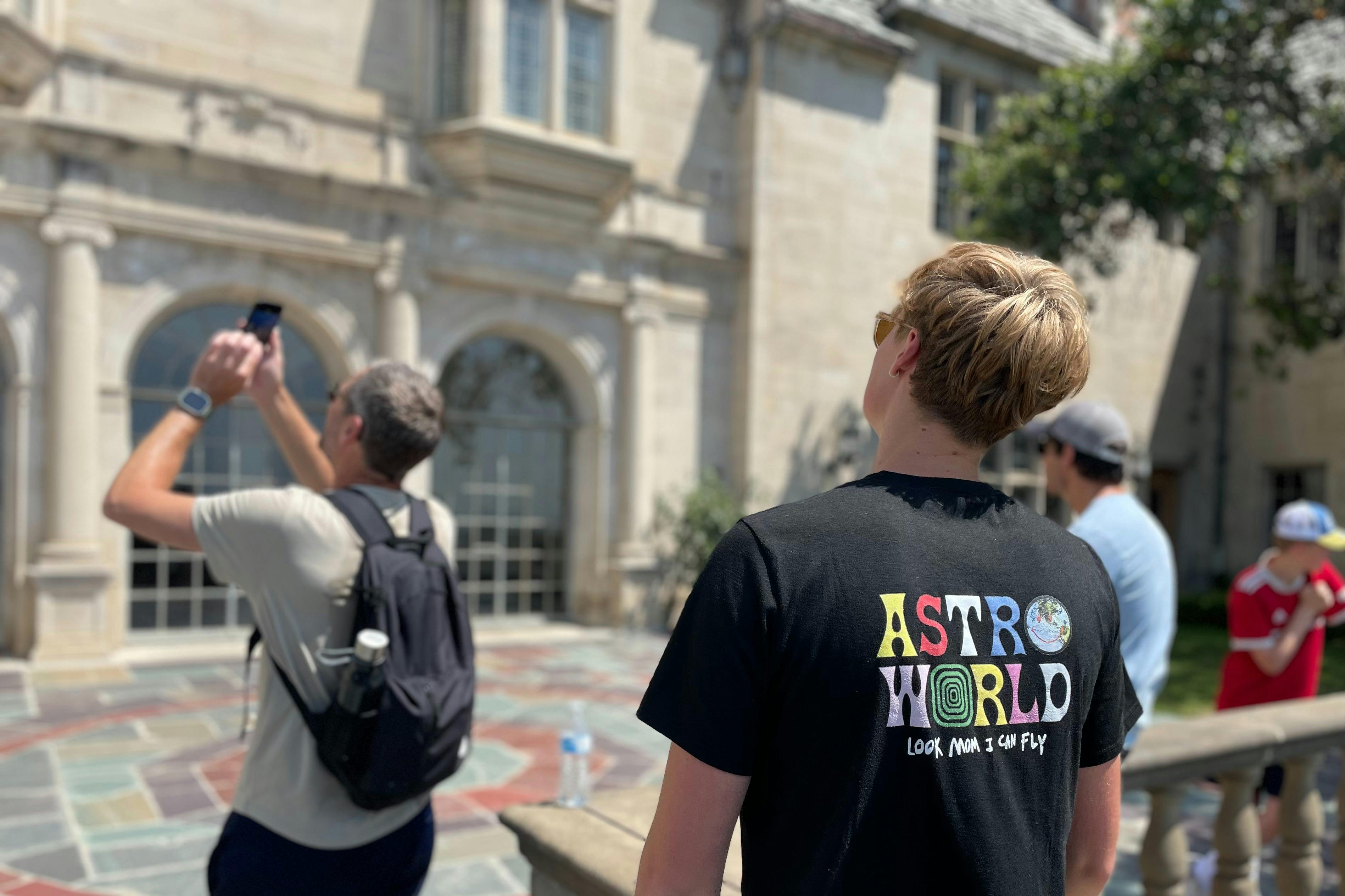 Expore the iconic Greystone Mansion on foot