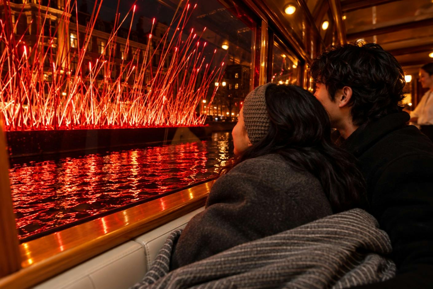 Amsterdam Light Festival: Saloon Boat Cruise + Optional Unlimited Drinks - Photo 2