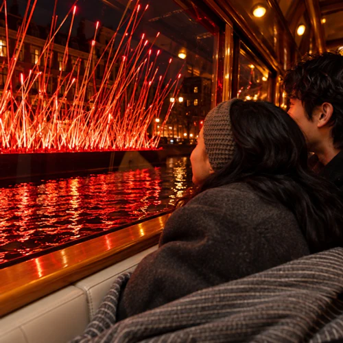 Amsterdam Light Festival: Saloon Boat Cruise + Optional Unlimited Drinks - Photo 2