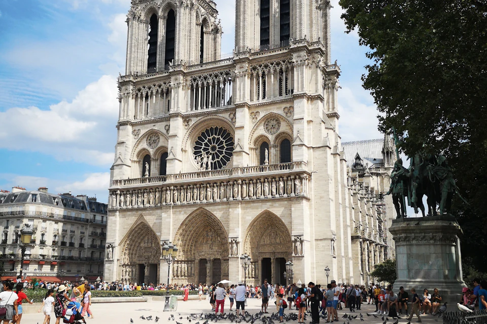 outside Notre Dame