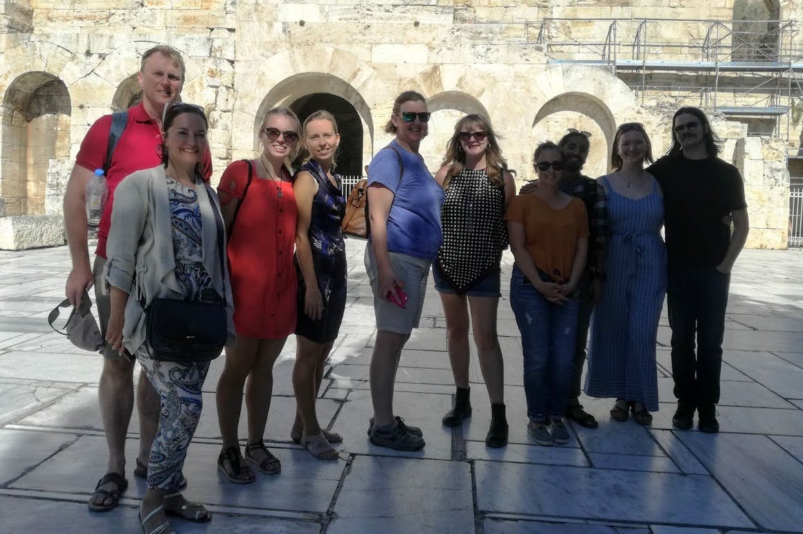 Ομάδα στο Ηρώδειο Θέατρο