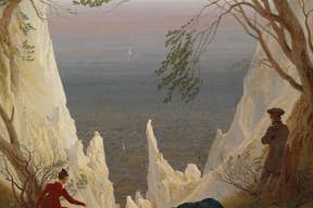 Caspar David Friedrich ， Kreidefelsen auf Rügen ， 1818/1819 ，
