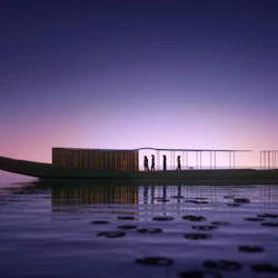 Solar barque, virtual reality headset, The Horizon of Khufu