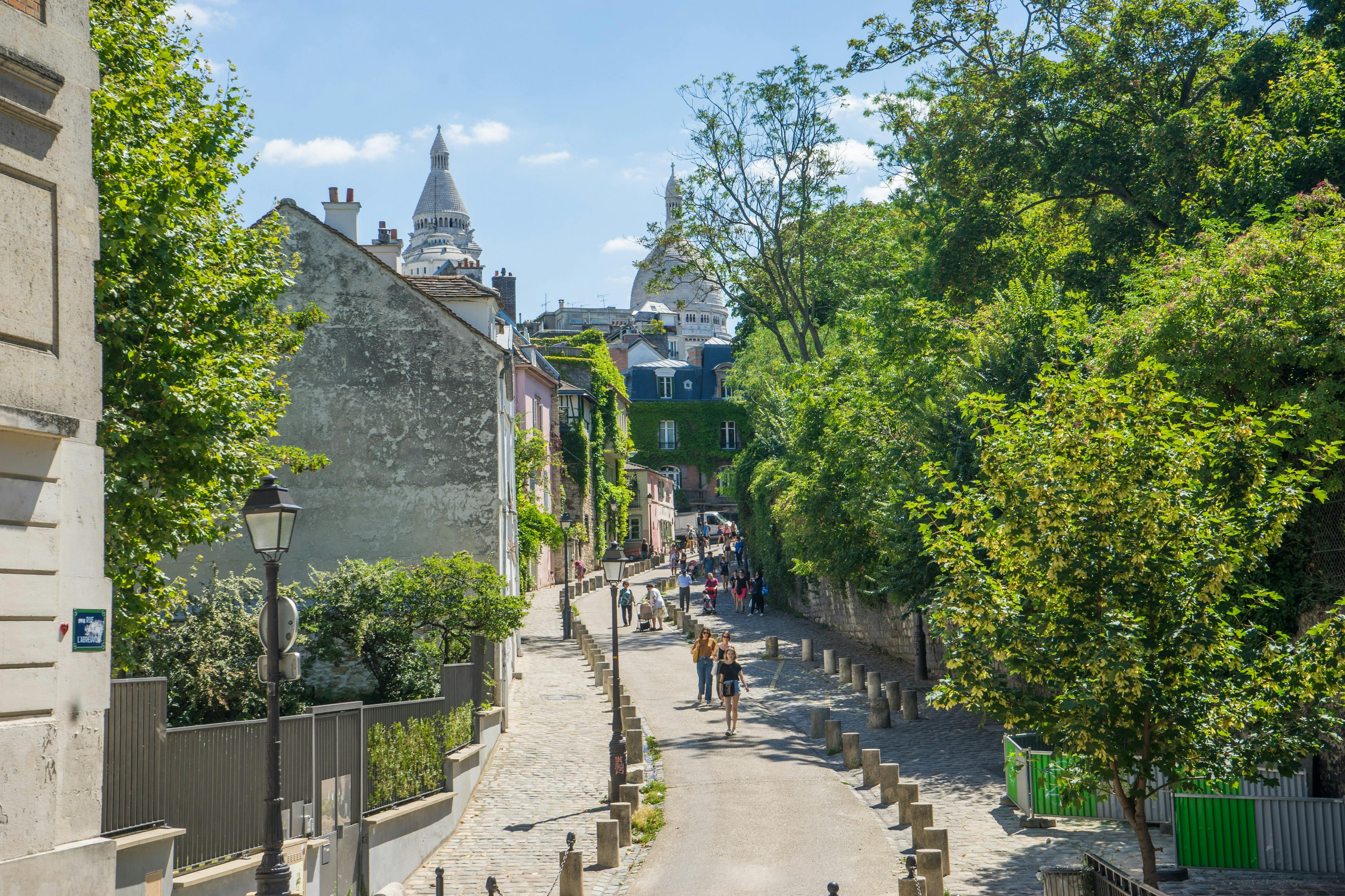 Nice street and Sacred Heart