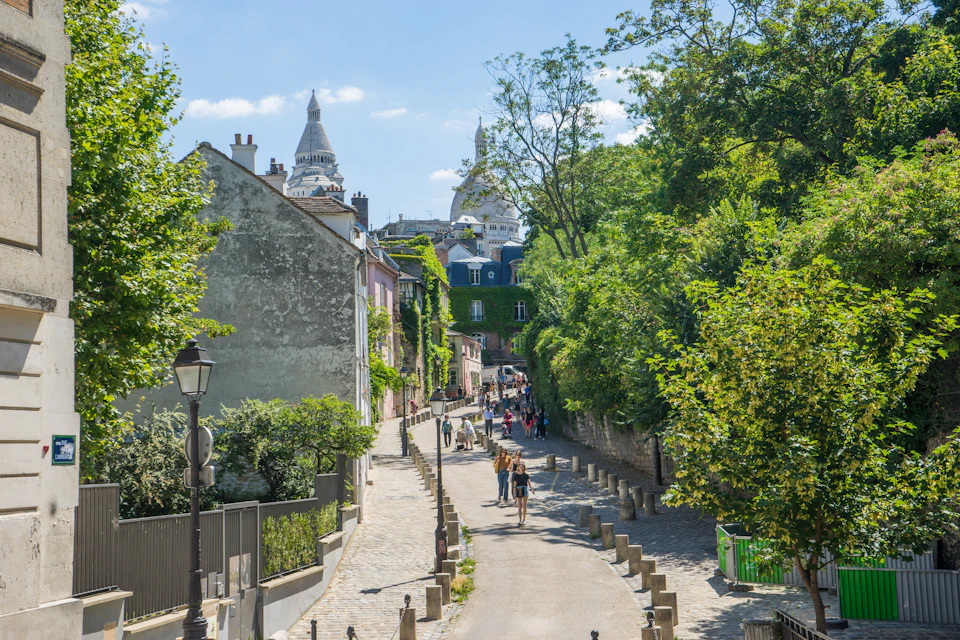 Nice street and Sacred Heart