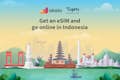 Ansök enkelt med både iOS och Android eSIM för att ansluta dig online när du reser till Indonesien.