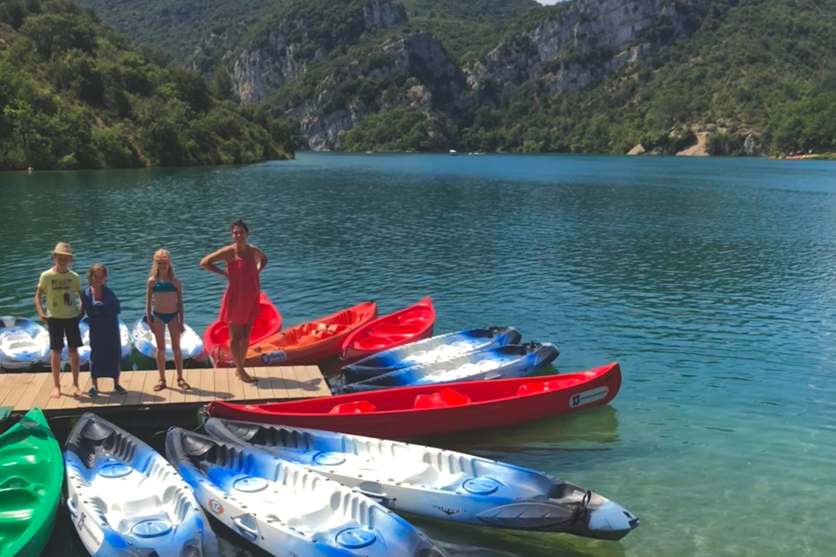 Gargantas do Verdon: Aluguel de caiaque