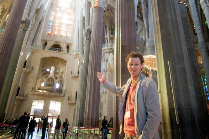 Ga mee met Robb in de Sagrada Familia