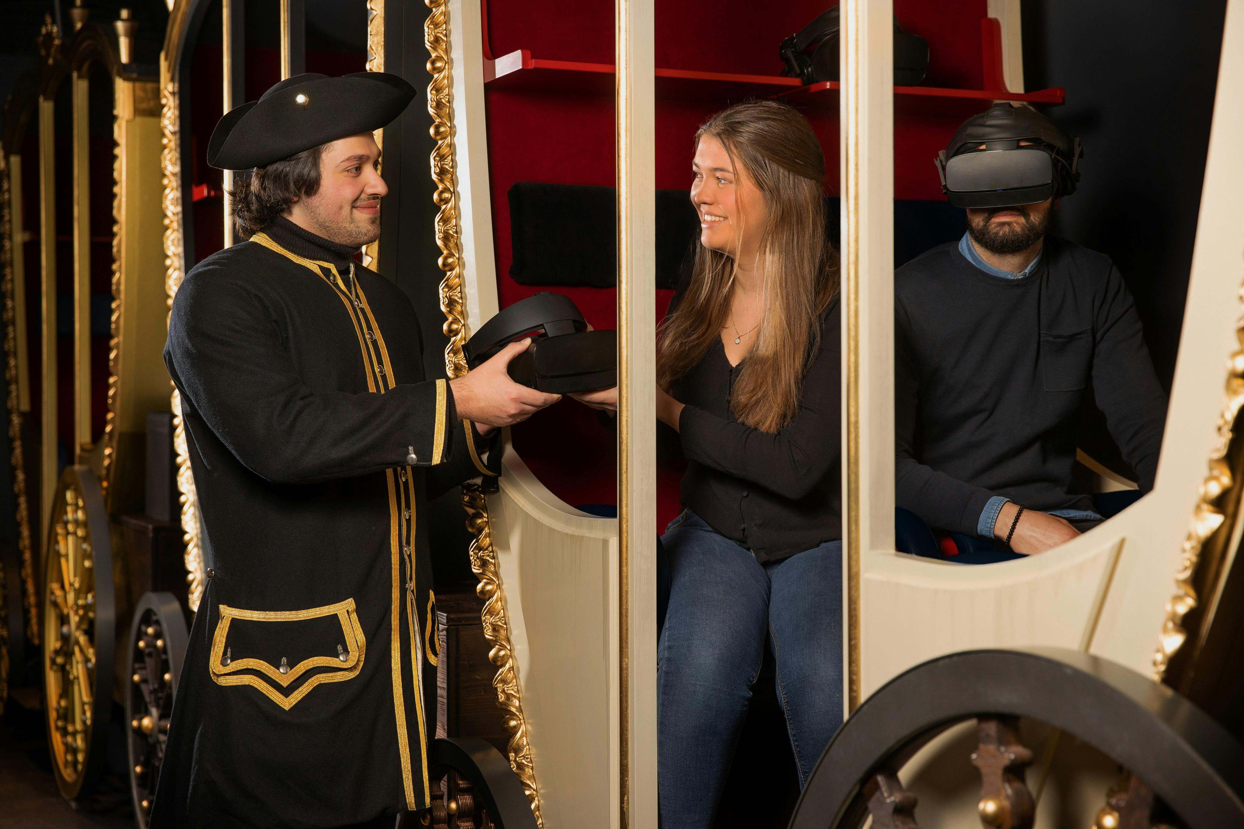 Our time travel companions are always happy to help you with the technical equipment