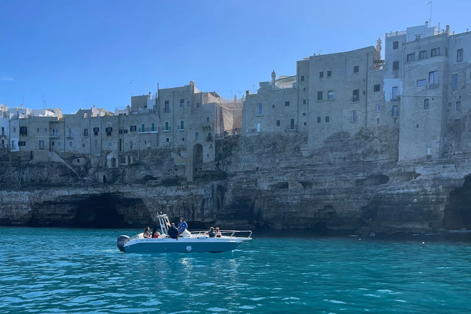 Historic center sea view of Polignano