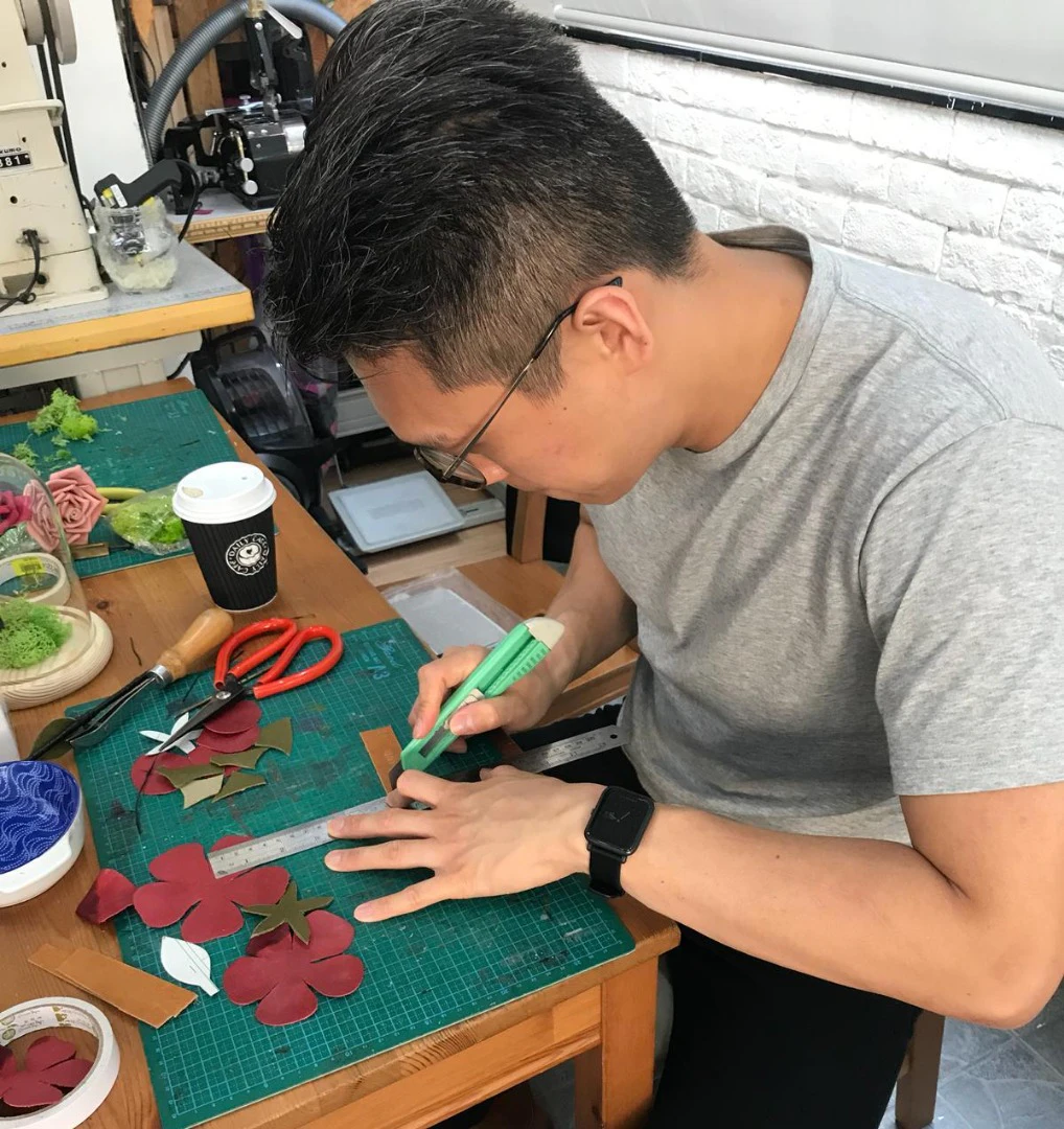 LCM Leather Workshop Causeway Bay: Leather Roses Workshop