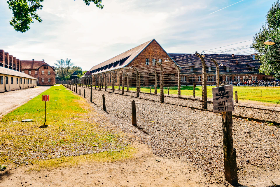 A fence at Auschwitz camp I