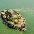 La isla de Alcatraz desde el aire.