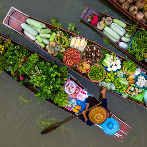 Desde Bangkok: Visita al Mercado Flotante de Amphawa y al Mercado Ferroviario de Maeklong