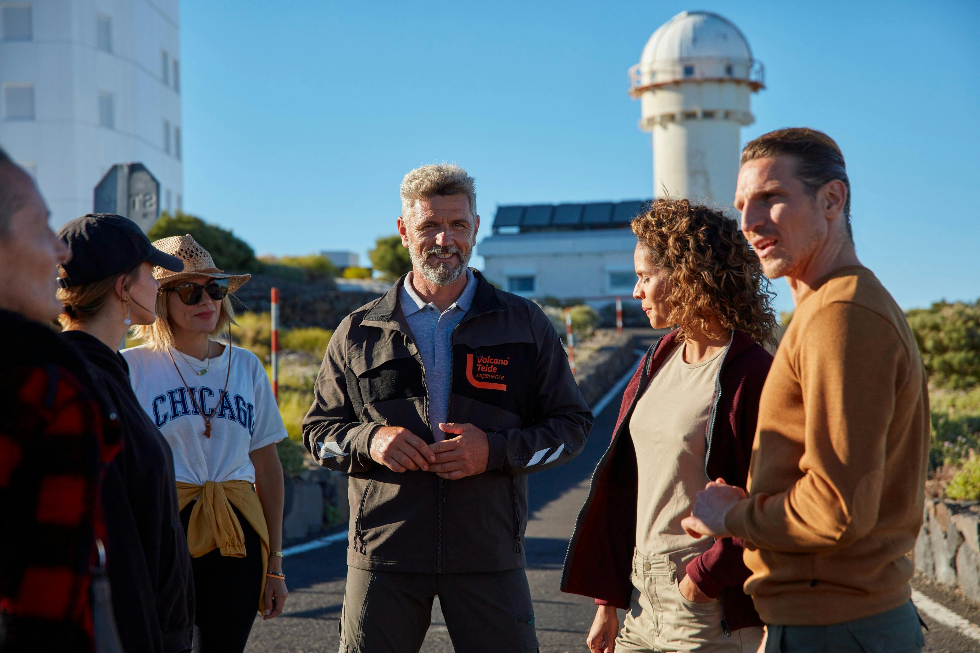 Group visiting the Teide Observatory