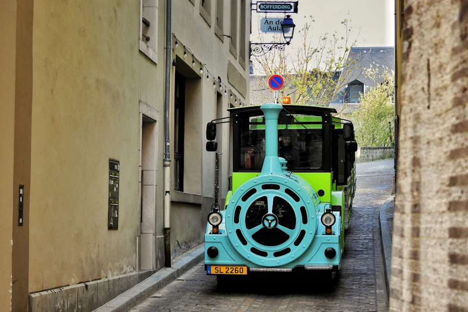 City Train in the old town of Luxembourg
