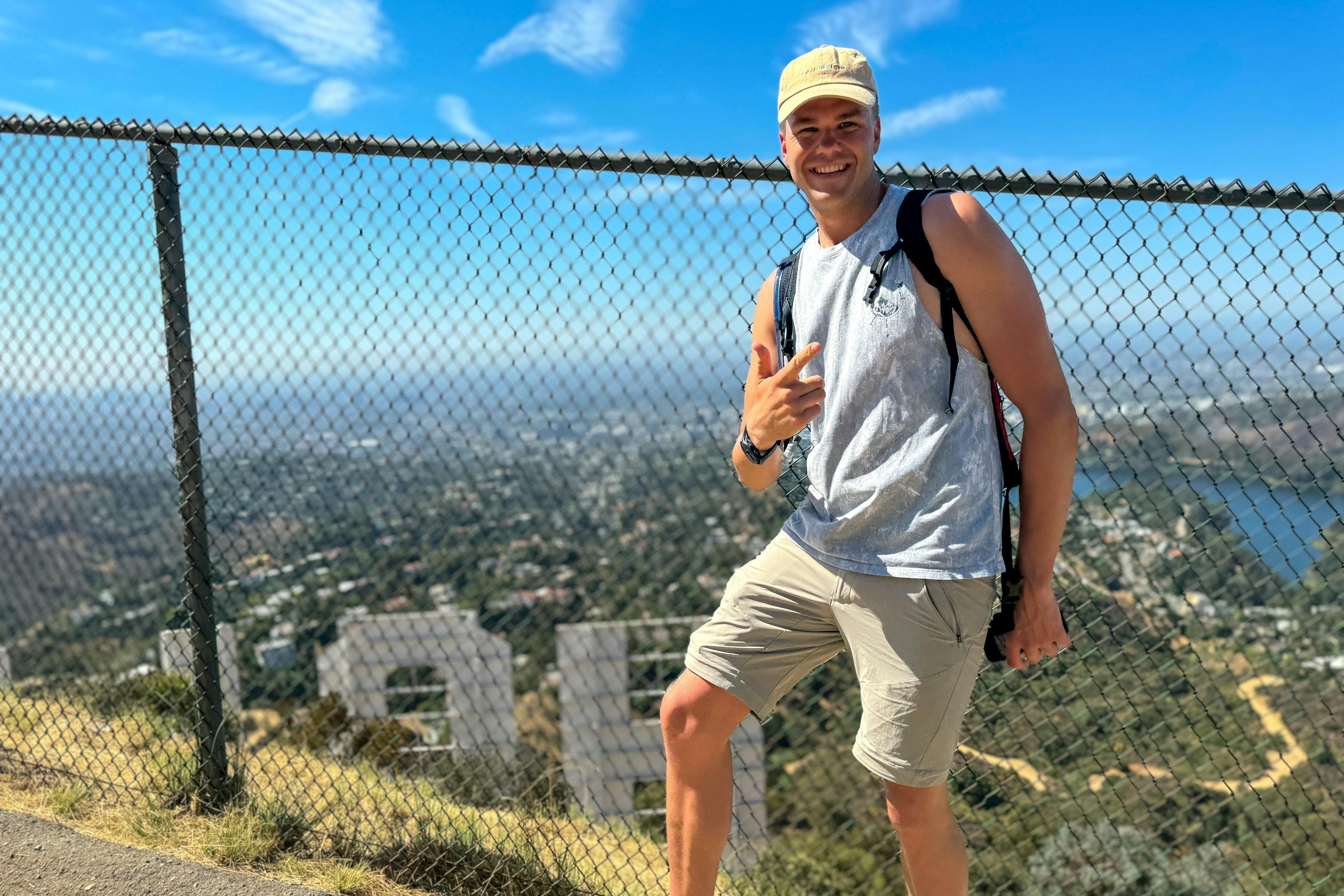 Exclusive views of the front and back of the Hollywood Sign
