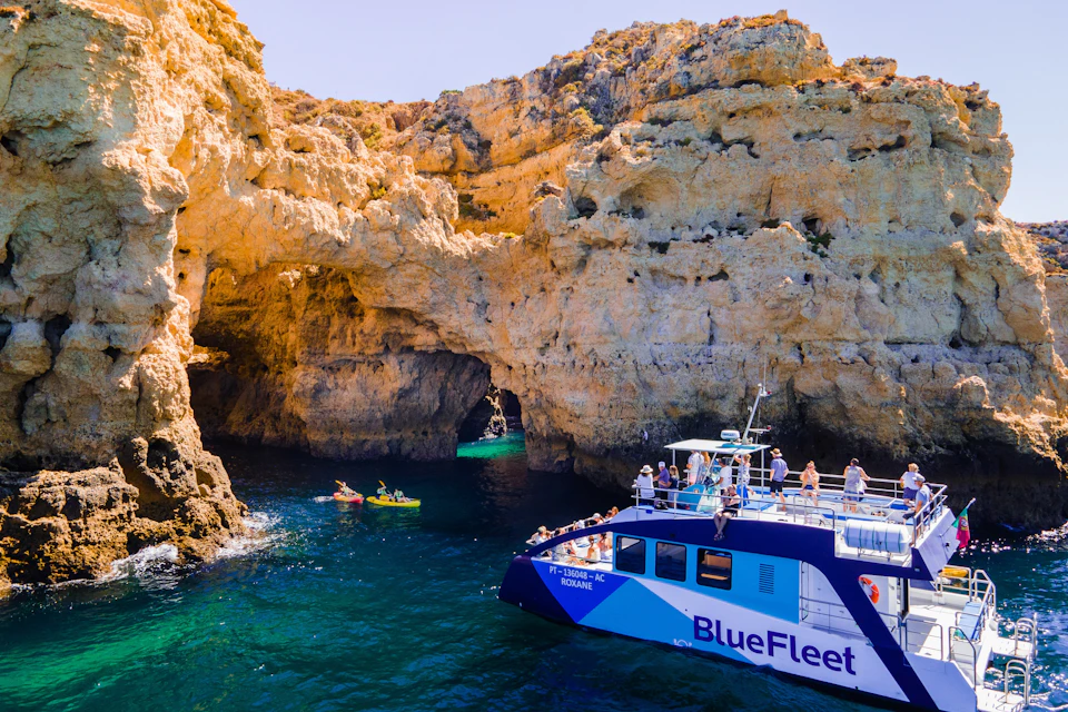 Getting Close to the Rock Formations at Ponta da Piedade