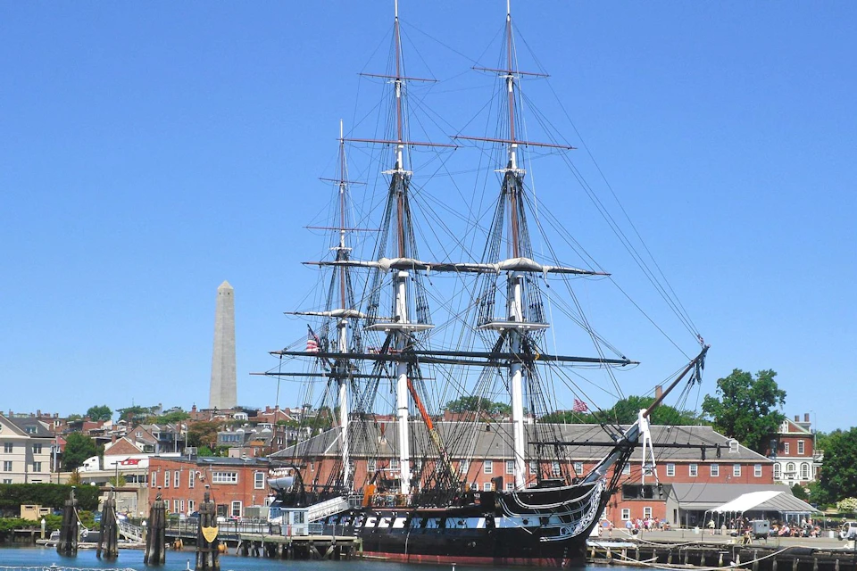 The USS Constitution and the Bunker Hill Monument
