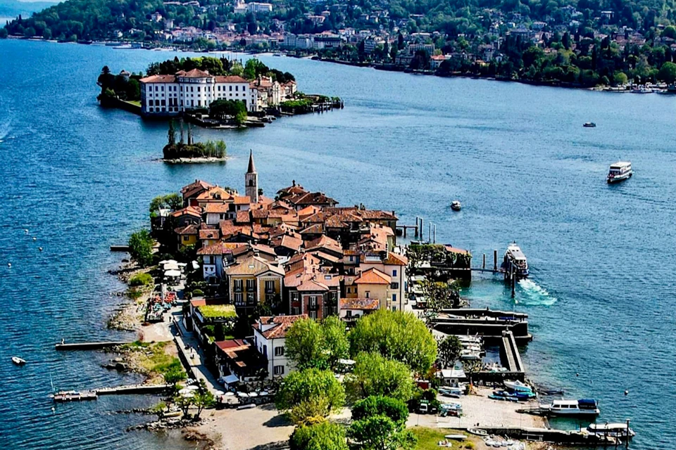 beautiful island and fishermen
