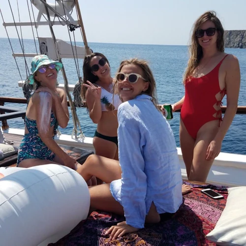 Rhenia: Yacht Cruise from Mykonos + Delos Guided Tour + Lunch