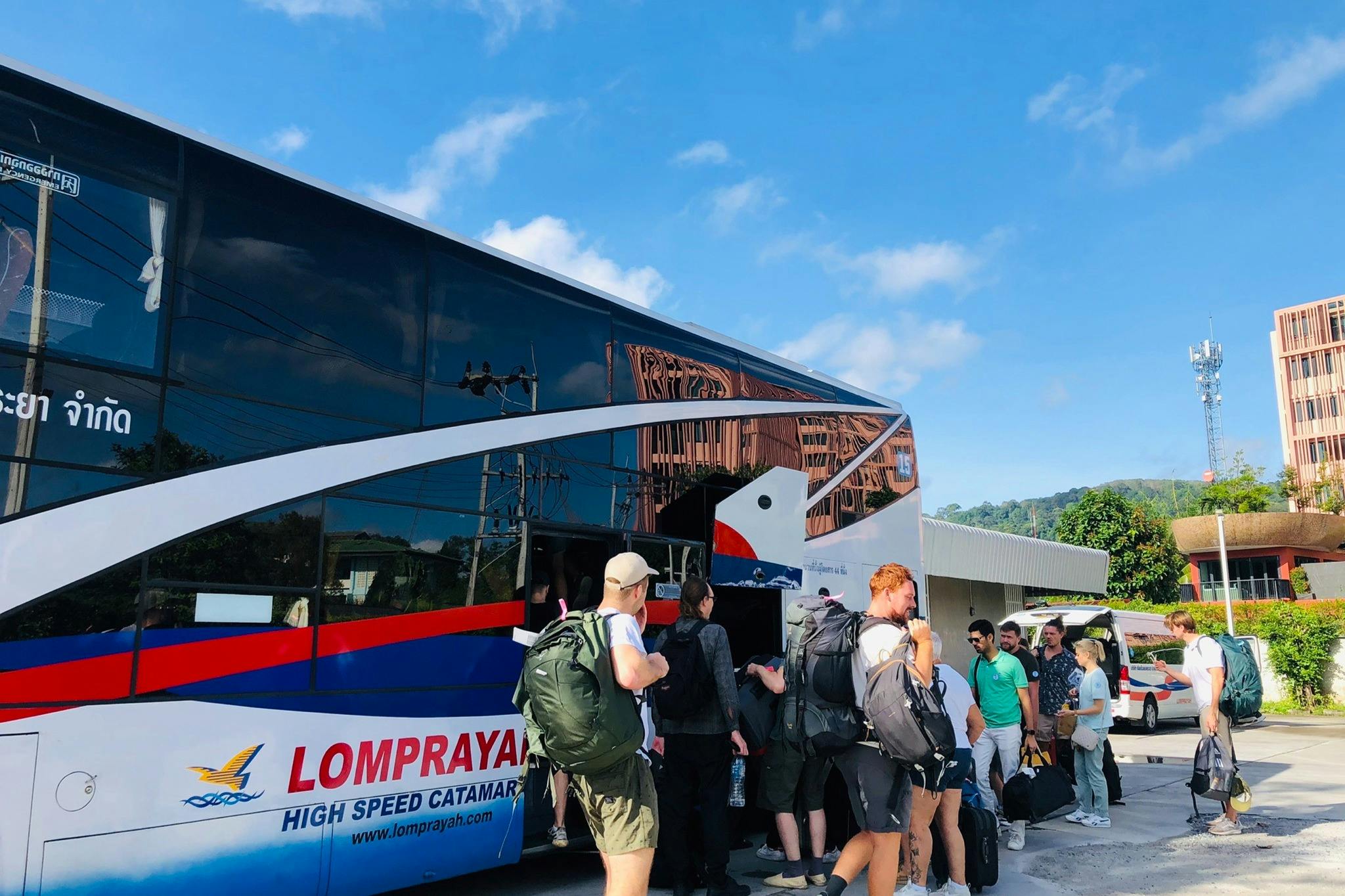 The journey starts with an air-conditioned Coach ride from Phuket to Surat Thani pier.