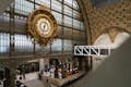 3/4-Ansicht der goldenen Uhr des Musée d'Orsay