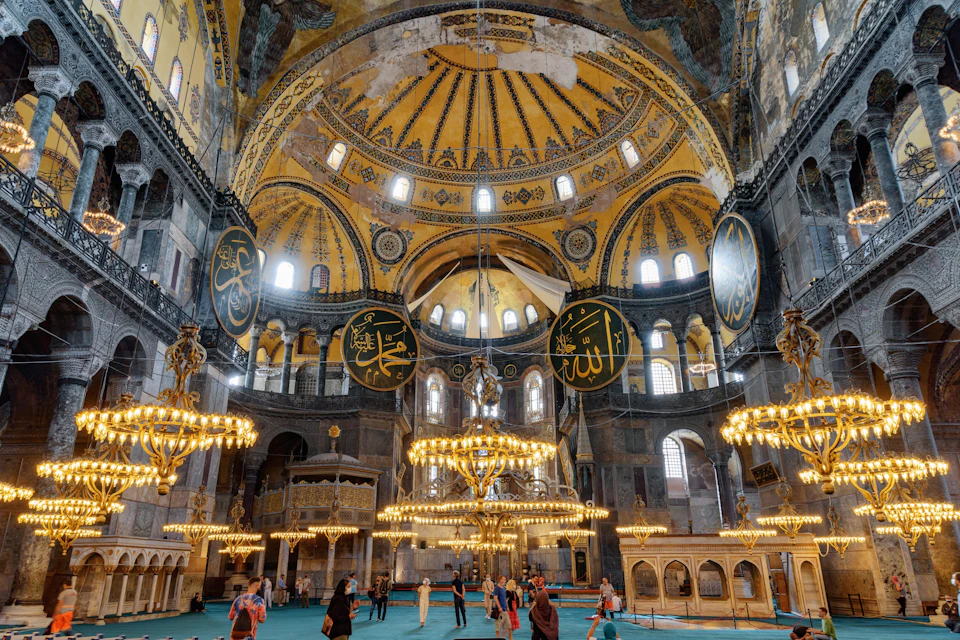 Inside Hagia Sophia