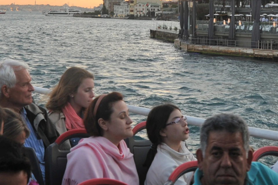 Bosphorus Strait Istanbul looking the bridge connecting Asia to Europe