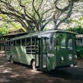 tour bus at Kualoa Ranch, Oahu