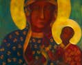 Berühmtes Gemälde der Schwarzen Madonna