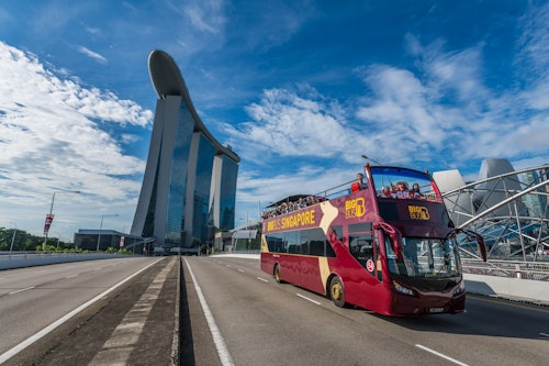 Big Bus シンガポール：オープントップバスによるナイトツアー(即日発券)