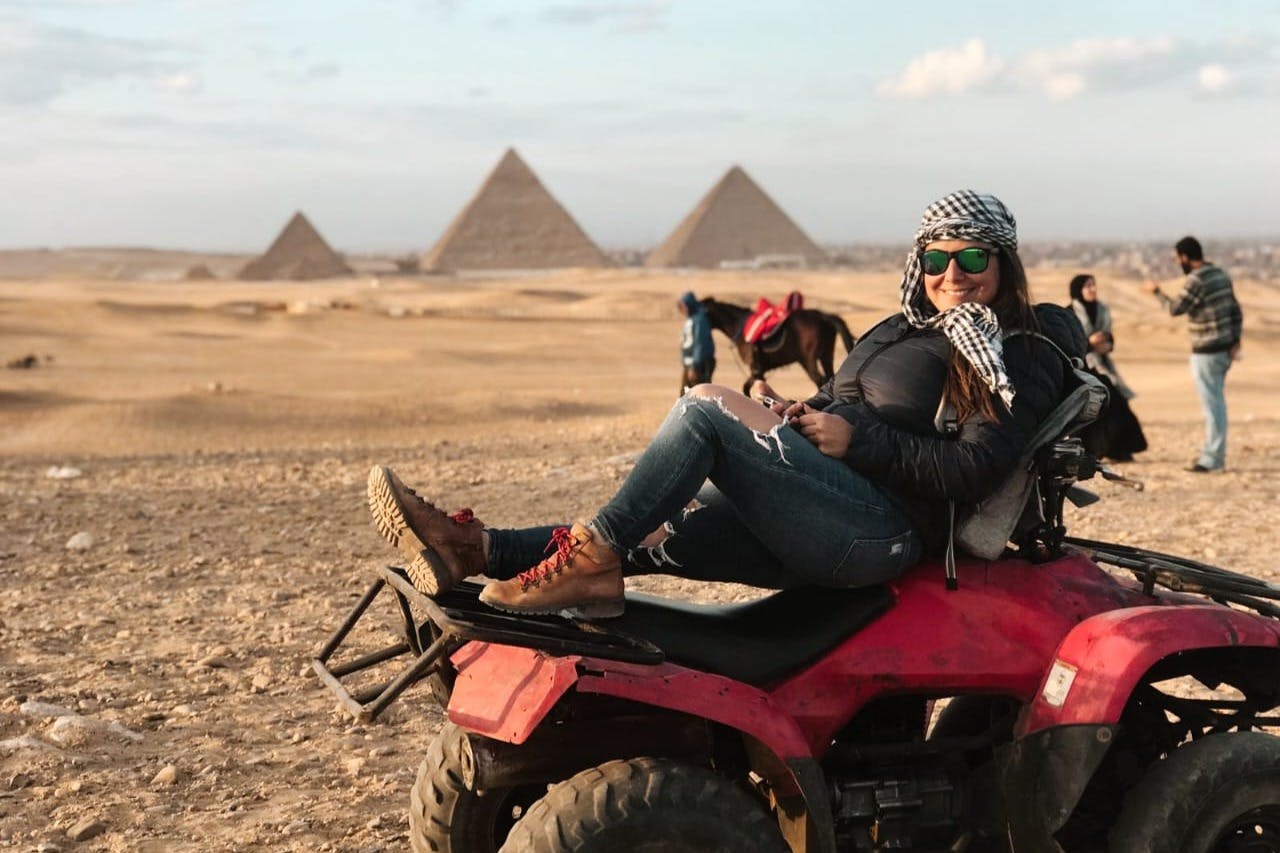 Relaxing on the all-terrain vehicle