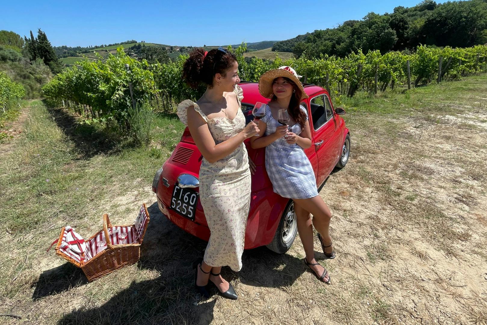 Chianti: Tour privato con Fiat 500 d'epoca + trasferimenti + degustazione di vini — 3
