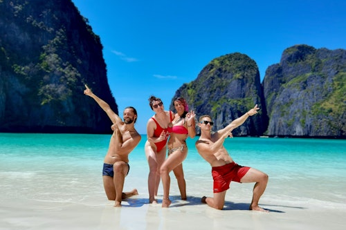 From Phuket: Private Longtail Boat Tour to Krabi with Phi Phi Transfers