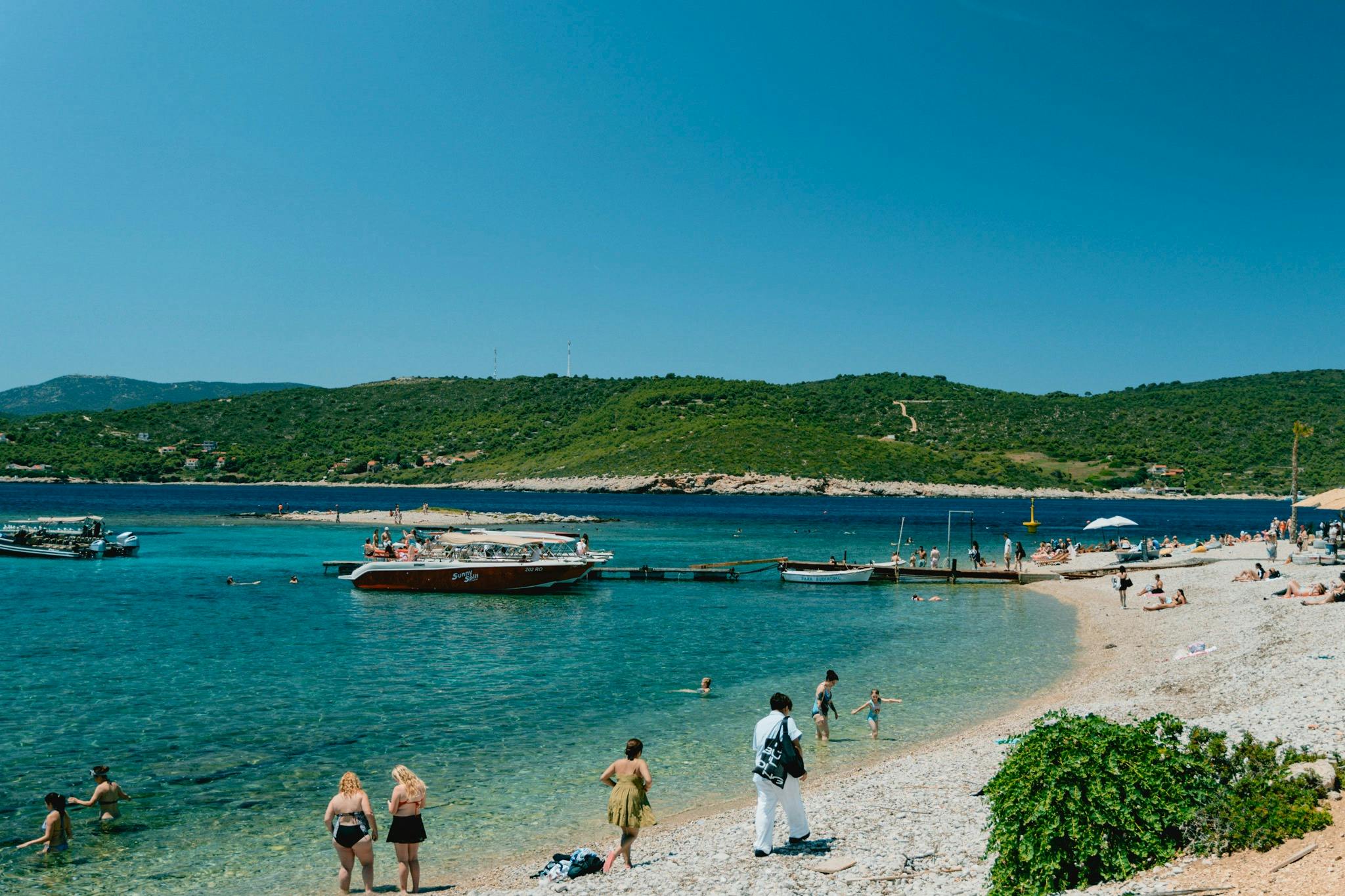 Platja de la Llacuna Blava de l'illa de Budikovac