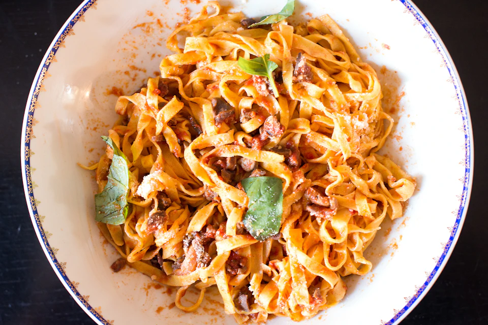 Sample dish: Fettuccine
