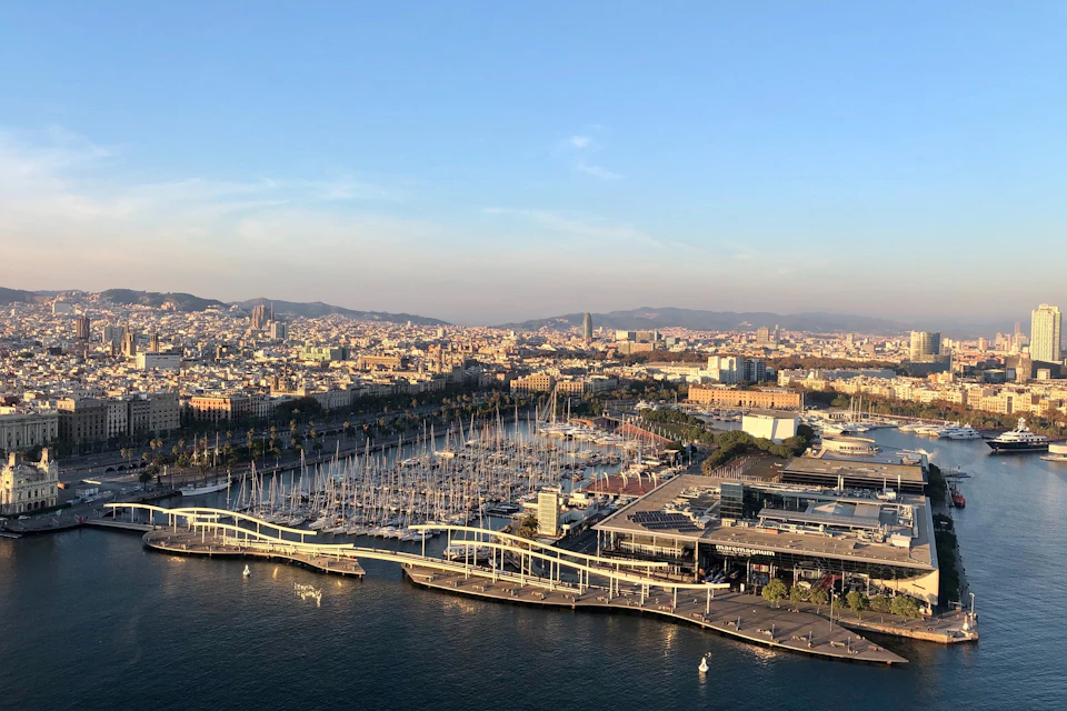 Enjoy the panoramic views of Barcelona