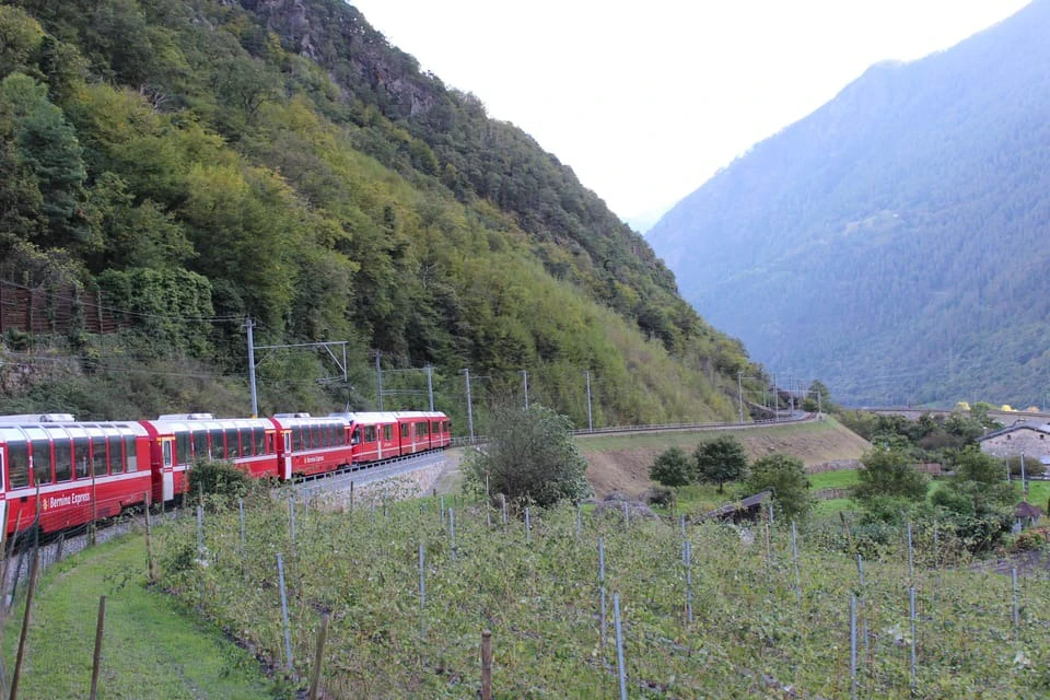 Bernina regional train
