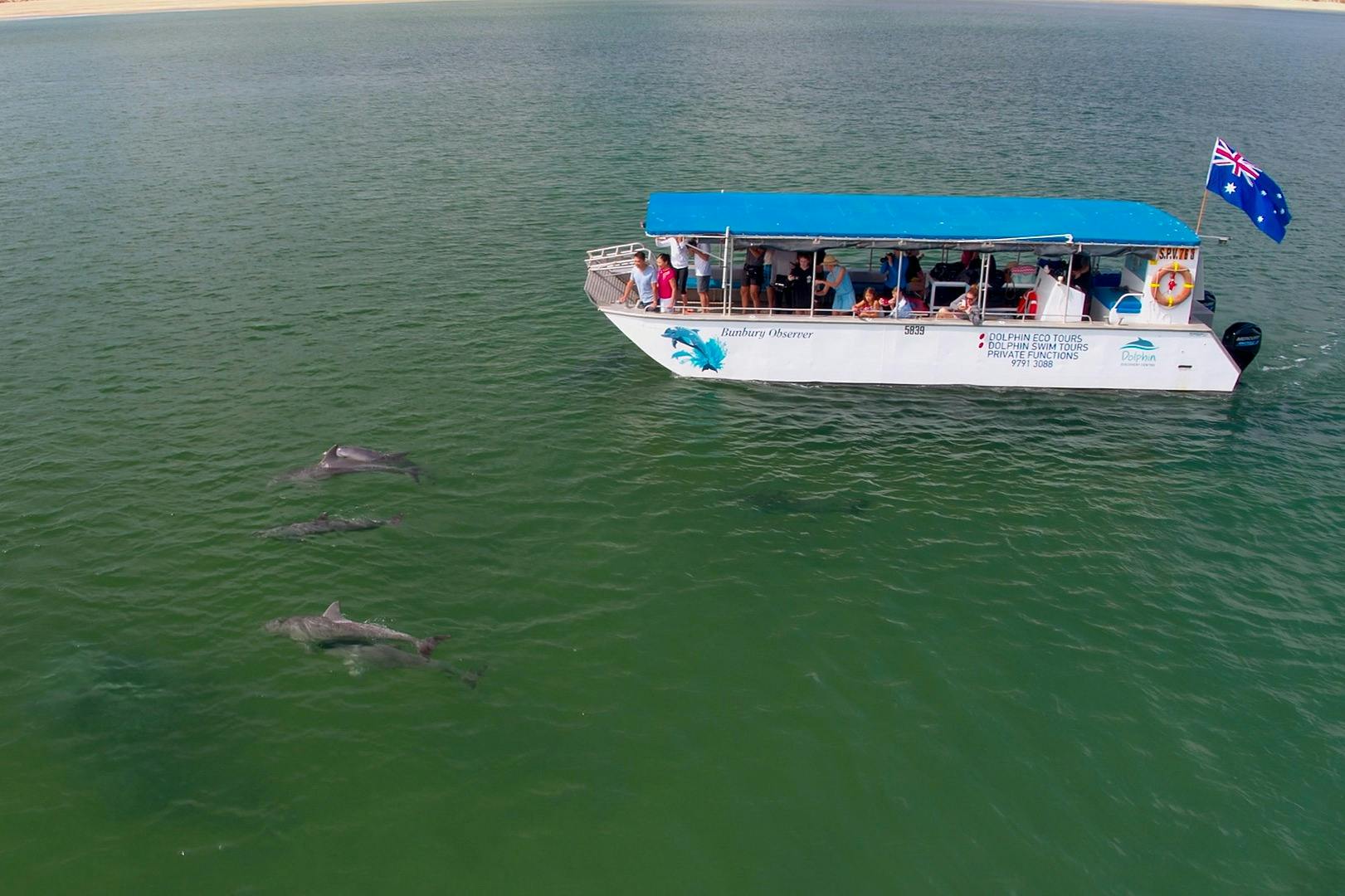 Purpose built swim tour vessel.