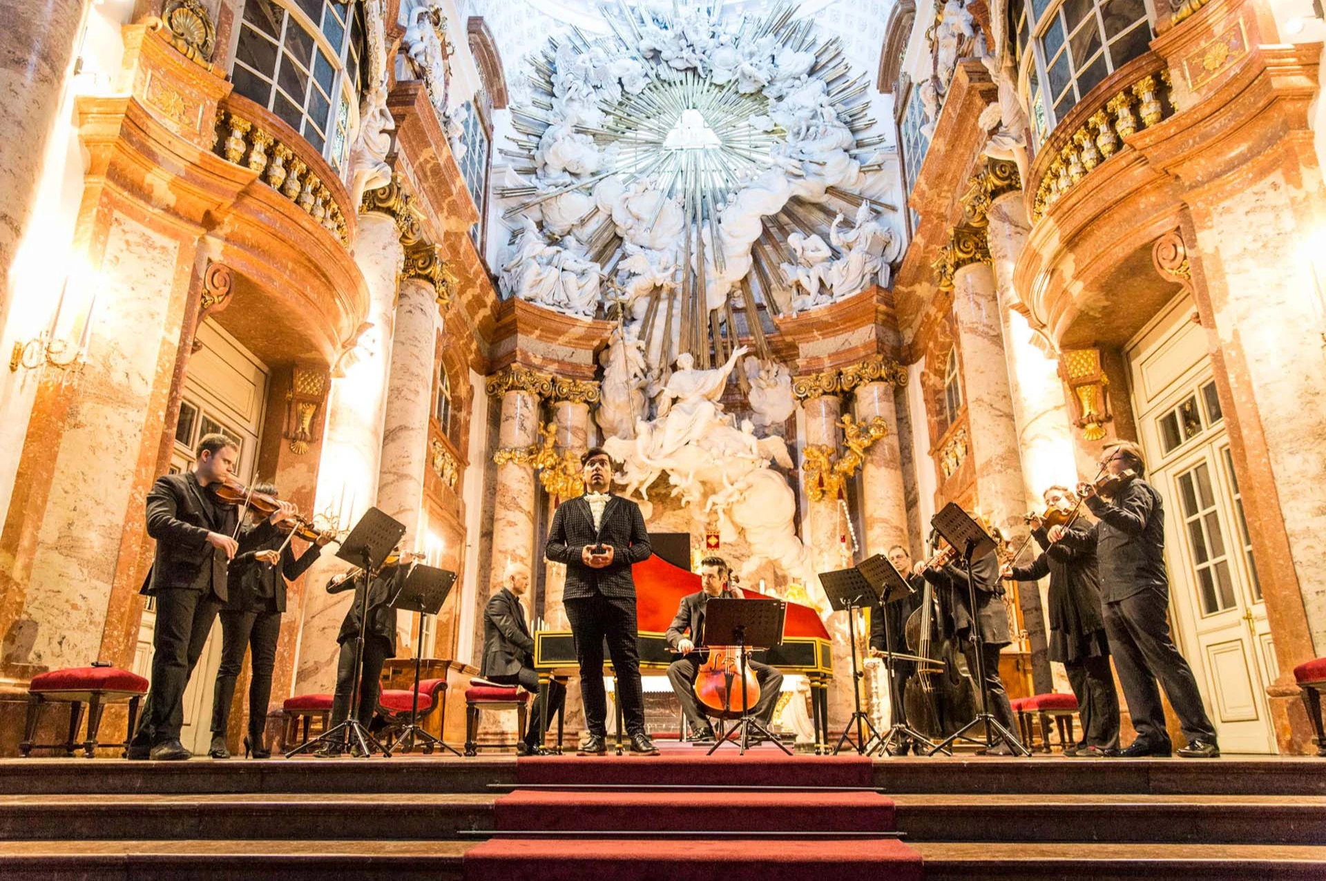Performance of Antonio Vivaldi's "Four Seasons" at the St. Charles Church Vienna